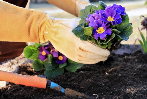 Safe waste sorting and site cleanup by landscapers