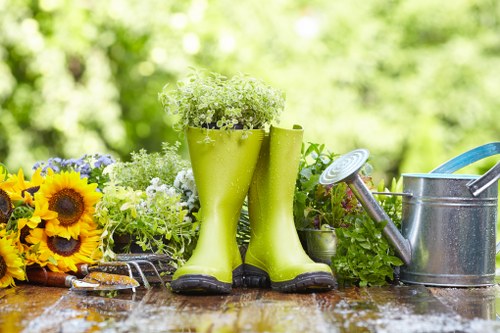 Planning a flower bed layout for a Belmont home landscape